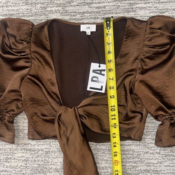 NWT LPA Revolve Candy Top in Chocolate Brown XS - Picture 7 of 12